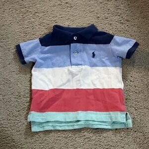 Polo by Ralph Lauren Kids Colorblock Polo - Navy, Light Blue, White, Coral, Mint